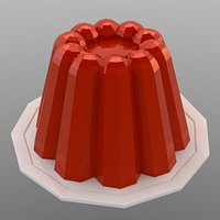 low poly jello pudding (game ready)