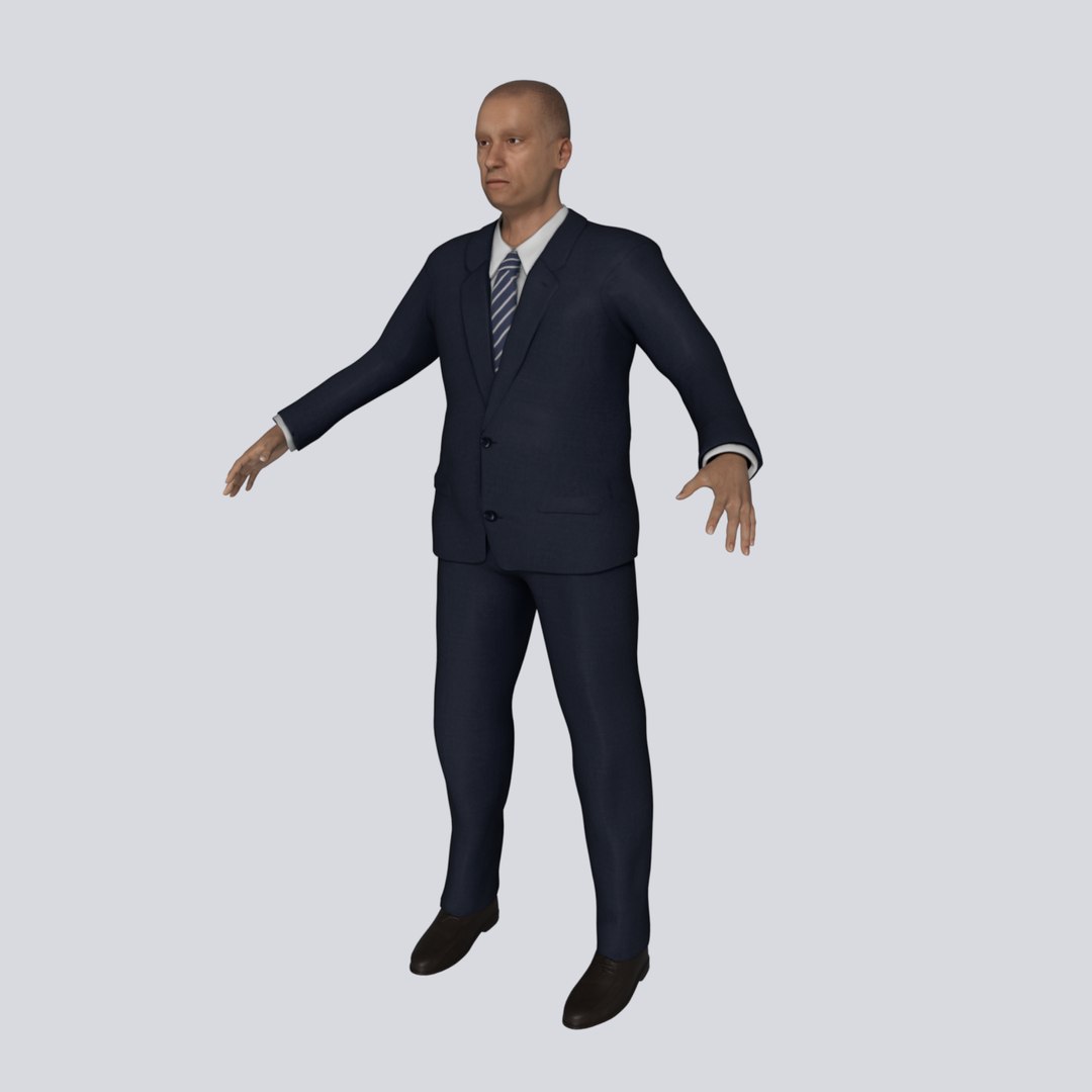 Businessman -- Rigged 3D Model - TurboSquid 1926344