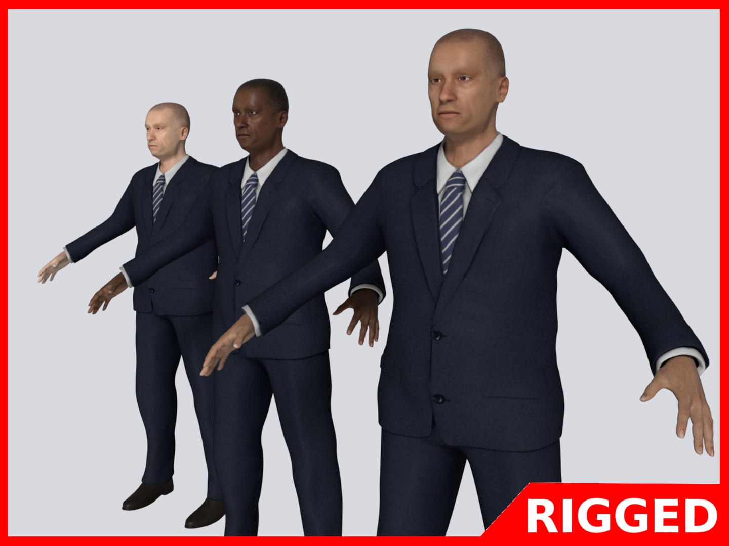 Businessman -- Rigged 3D Model - TurboSquid 1926344