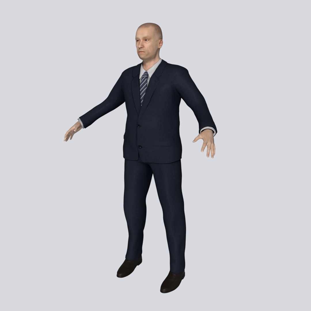 Businessman -- Rigged 3D Model - TurboSquid 1926344