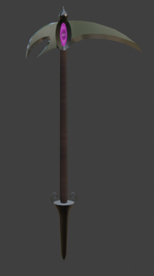 3d model double scythe