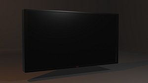 Black TV 3D model