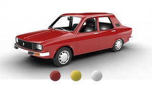 Renault 12 Berlina 1975 3d model 3D