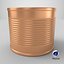 Round Tin Can 2 Medium 3D model