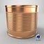 Round Tin Can 2 Medium 3D model