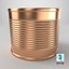 Round Tin Can 2 Medium 3D model