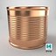 Round Tin Can 2 Medium 3D model