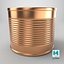 Round Tin Can 2 Medium 3D model