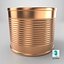 Round Tin Can 2 Medium 3D model