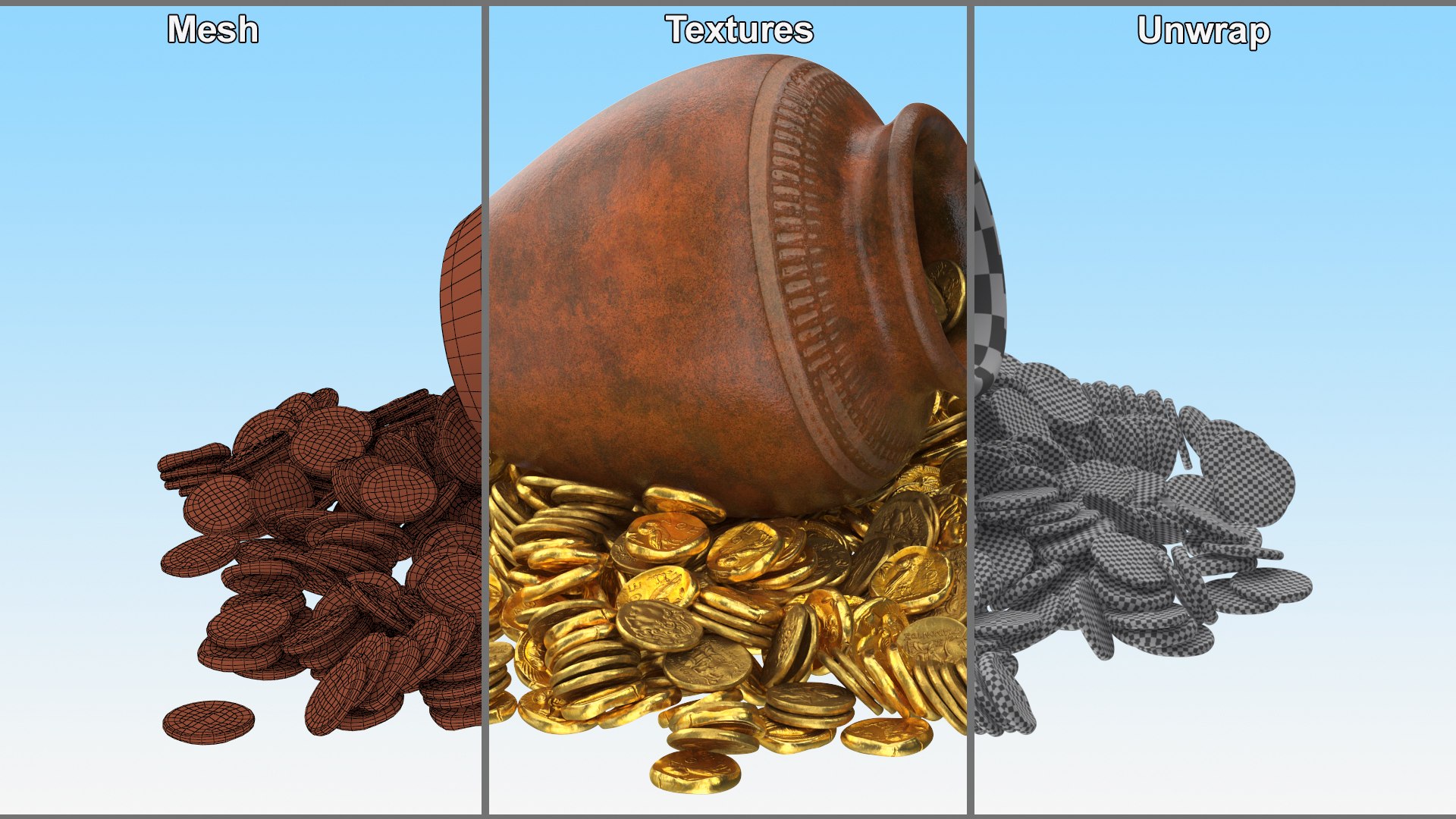 3D Gold Coins in Treasure Old Clay Pot https://p.turbosquid.com/ts-thumb/WE/AVF14C/lg/goldcoinsintreasureoldclaypotvray3dmodel014/jpg/1670317946/1920x1080/fit_q87/6d168c046c4d558a6ce0f4838006817b6ea941d5/goldcoinsintreasureoldclaypotvray3dmodel014.jpg