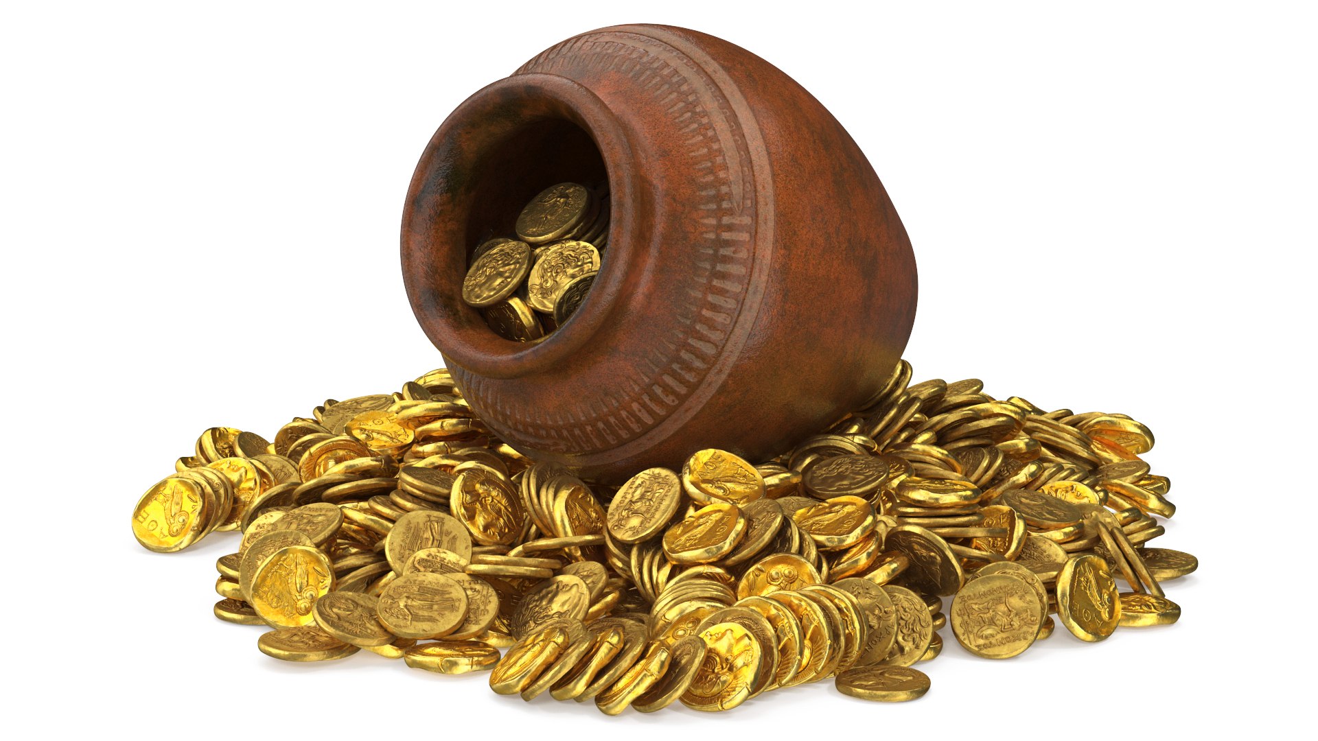 3D Gold Coins in Treasure Old Clay Pot https://p.turbosquid.com/ts-thumb/WE/AVF14C/uG/goldcoinsintreasureoldclaypotvray3dmodel008/jpg/1670317923/1920x1080/fit_q87/51144b6c22a1d768f58235dfc2f3b5c108ce2a44/goldcoinsintreasureoldclaypotvray3dmodel008.jpg