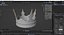 3D model Gold crown 11