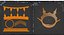 3D model Gold crown 11