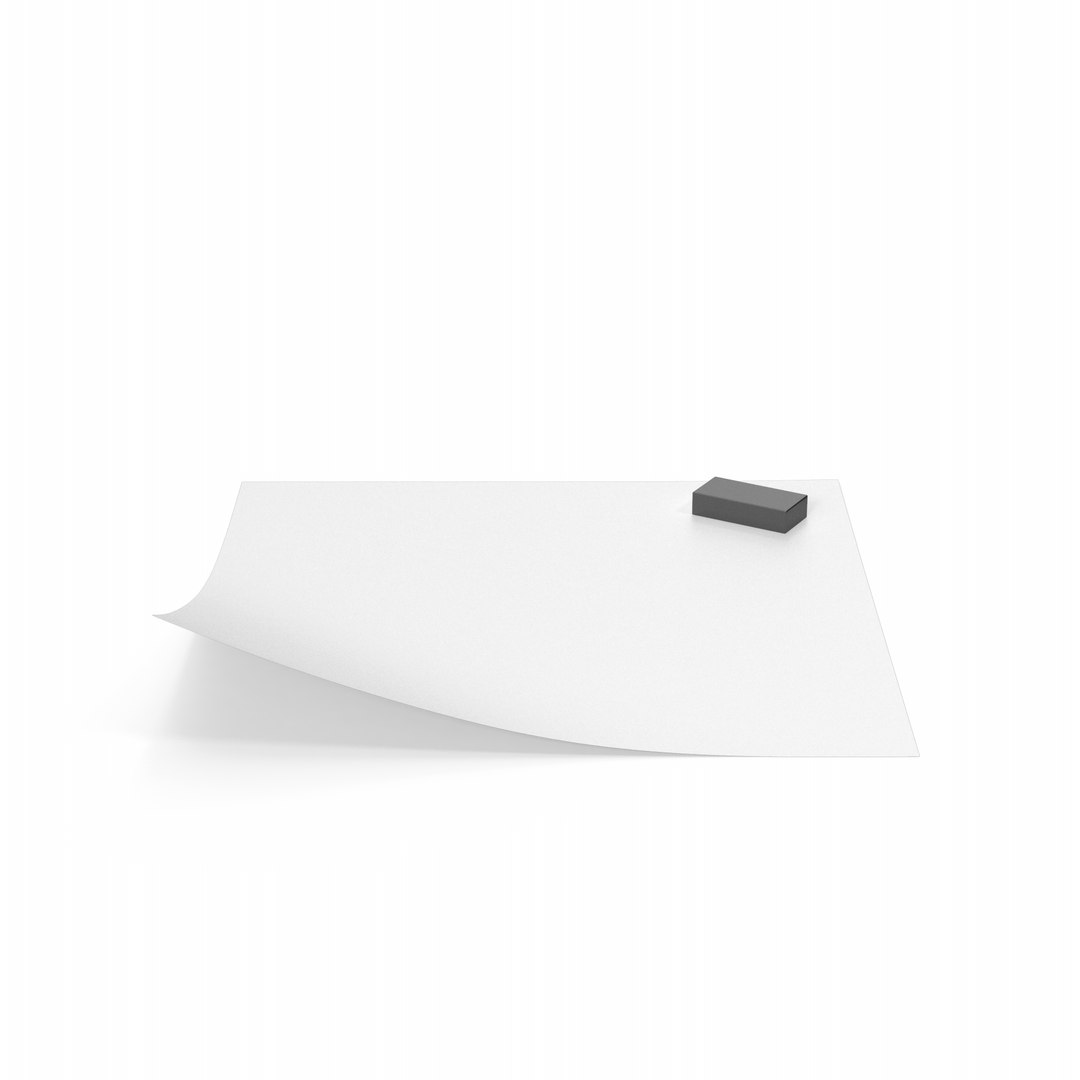 Sticky Note With Magnet 3D Model - TurboSquid 1852552
