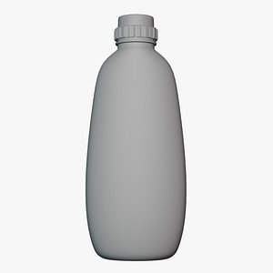 3D Basic Mustard Bottle - Geometry Only No Textures No Materials