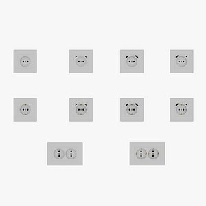 White European Socket Electrical Outlet