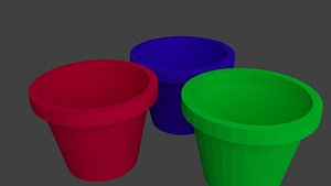 3ds max plant pot