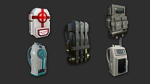 05 Sci-Fi Backpack Collection - Character Design