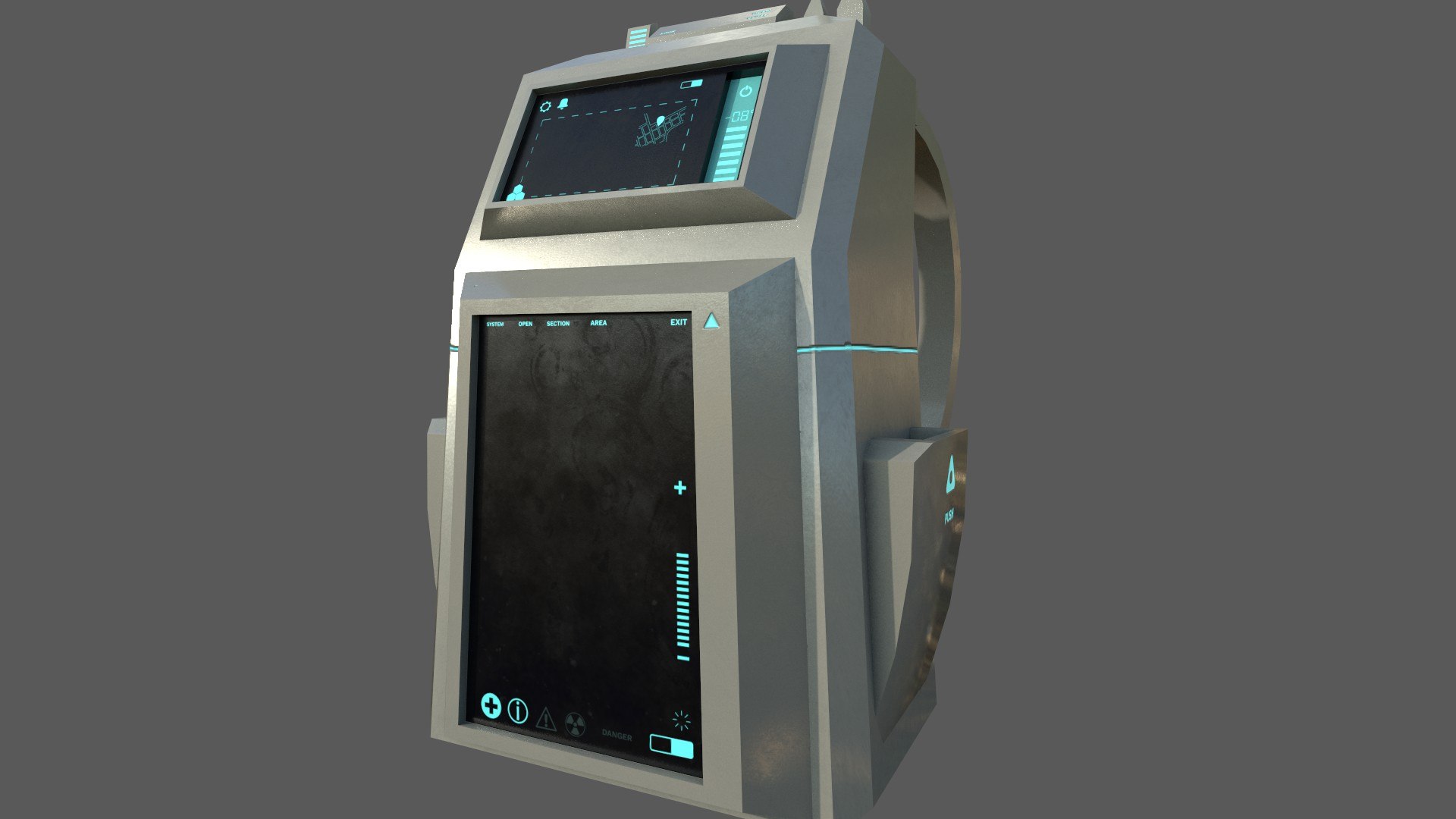 3D 05 Sci-fi Backpack - - TurboSquid 1696095