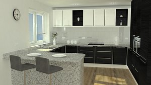 kitchen set accuracy 3D model