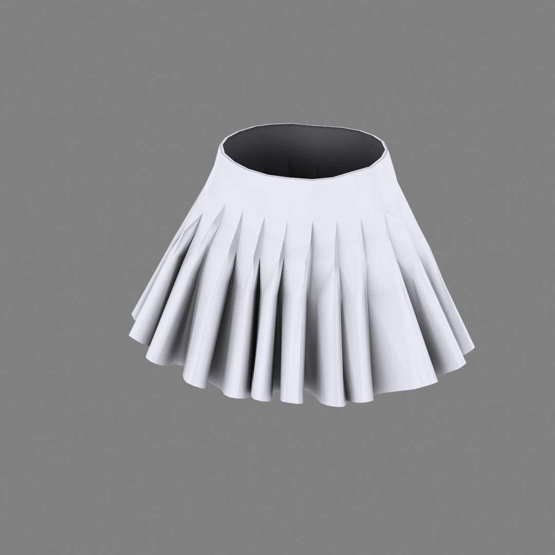 3d Model Pleated Skirt