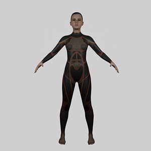18 Years Old Rigged Young Girl 3D