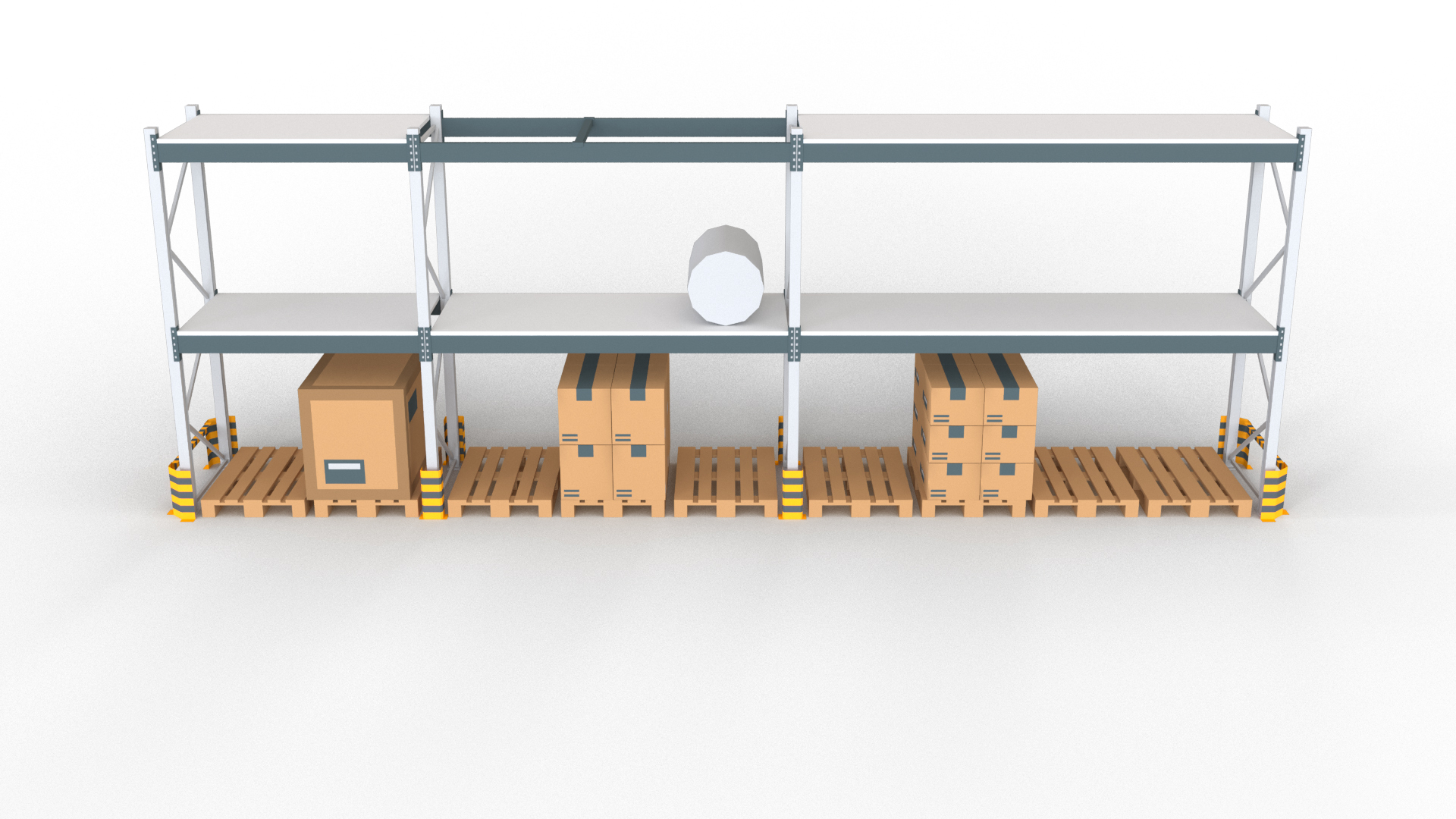 Storage Shelf Industry Low Poly Model - TurboSquid 1997817