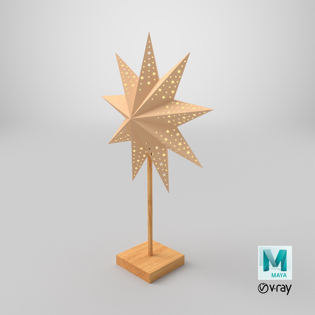 Standing Christmas Paper Star V2 model https://p.turbosquid.com/ts-thumb/WE/eOHNoB/pg/stemcell_maya_vray_render/png/1732564841/1920x1080/fit_q87/1e869b2752085dfbeb7d19905e50f8a988b88b04/stemcell_maya_vray_render.jpg