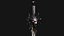 Demon Skull Greatsword Fantasy Dark Weapon game ready UE5 Unity