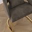 Silla de terciopelo gris Holland