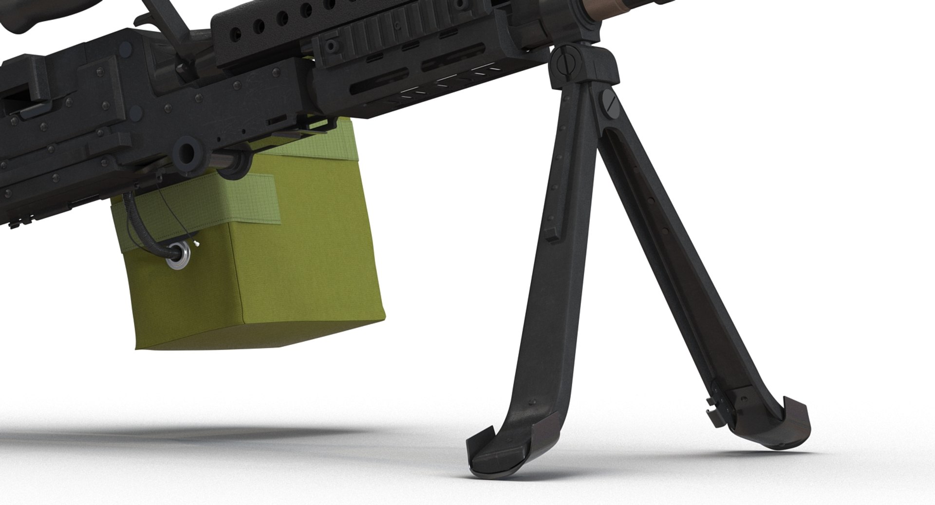 3d m240 machine gun model