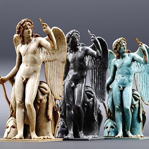 Cupid Triumphant Sculpture 3D model