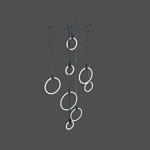 ceiling modern chandelier circle 3D model