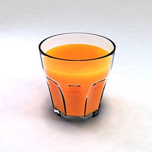 3ds max glass orange juice