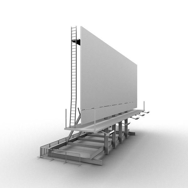 3d rooftop billboard model