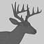 deer white 3d model