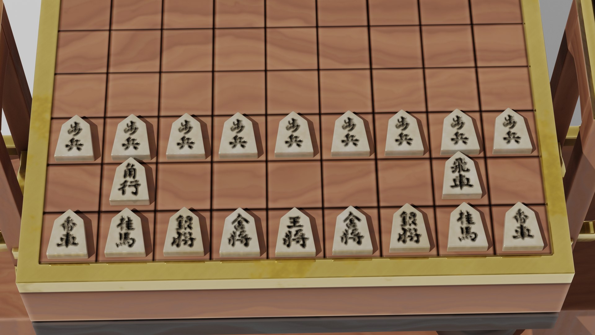 Kit de Móveis Japoneses - Tabuleiro Shogi Modelo 3D - TurboSquid