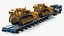 Powerful Duty Truck with Lowboy Trailer and Bulldozers 3D