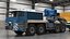 Powerful Duty Truck with Lowboy Trailer and Bulldozers 3D