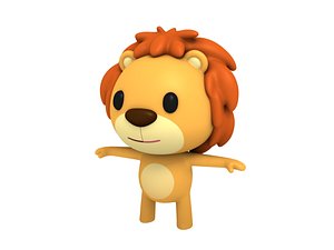 3D lion cartoon
