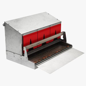 reversible rollaway nest box 3D model