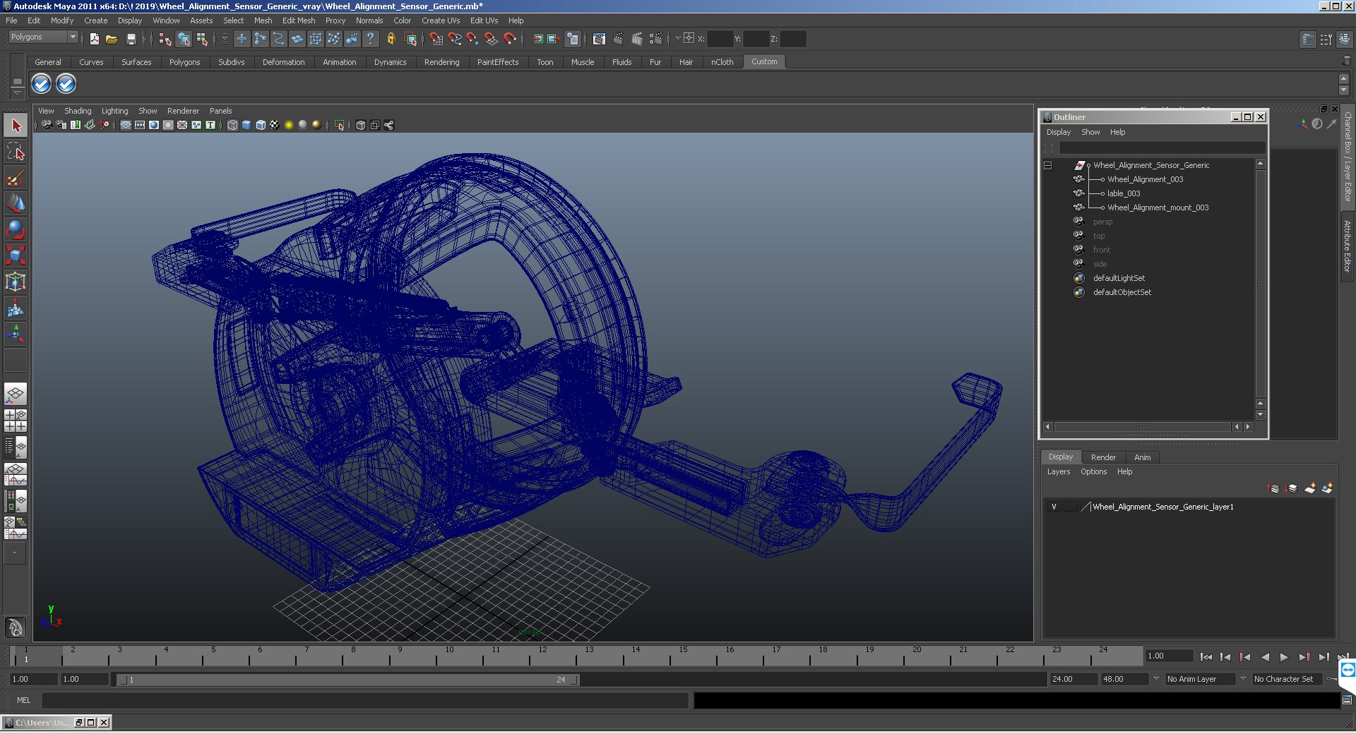 Wheel alignment sensor generic 3D model - TurboSquid 1408262
