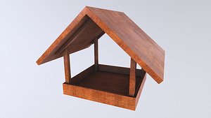 Wood Bird Feeder