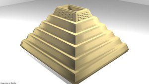 djoser pyramid 3D model