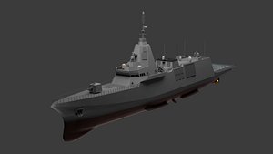 3D Korean Future Export-Oriented Frigate HDF-6000