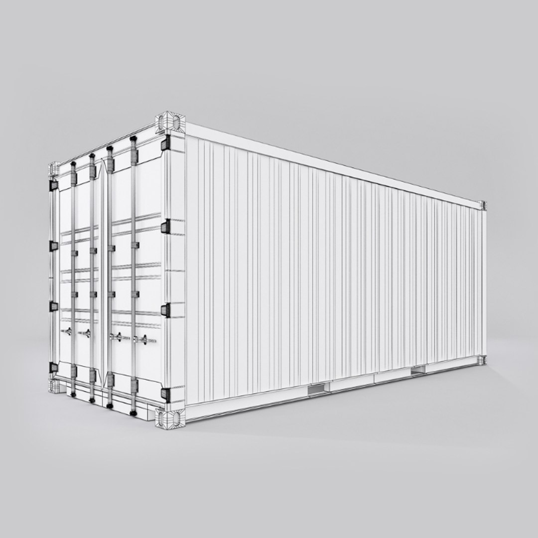 3D 20 feet shipping container https://p.turbosquid.com/ts-thumb/WF/NqA0Xo/N9feepTp/wire01/jpg/1502456850/1920x1080/fit_q87/4caf365aa0b394099a377491e89252977073421b/wire01.jpg