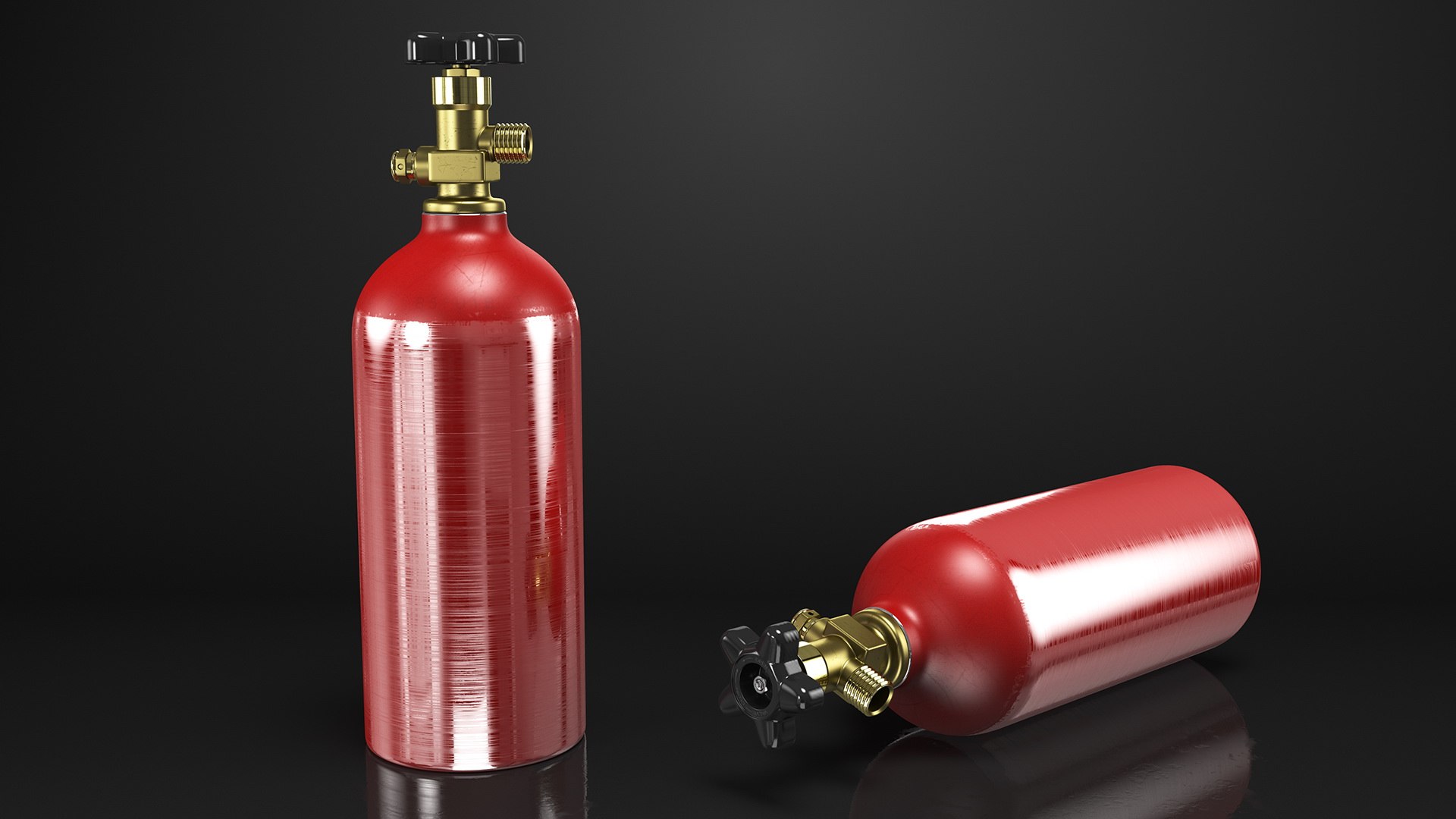 Beer Draft System Kegco 5 Lb CO2 Tank In Red - Aluminum Alloy