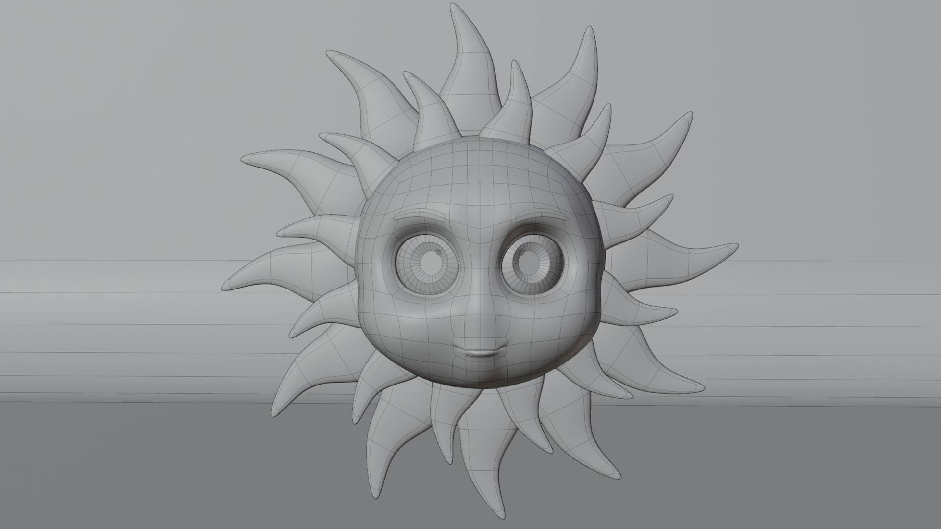 3D Cartoon Sun Low-poly 3D Model - TurboSquid 1871111