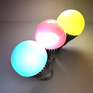 3D color led light