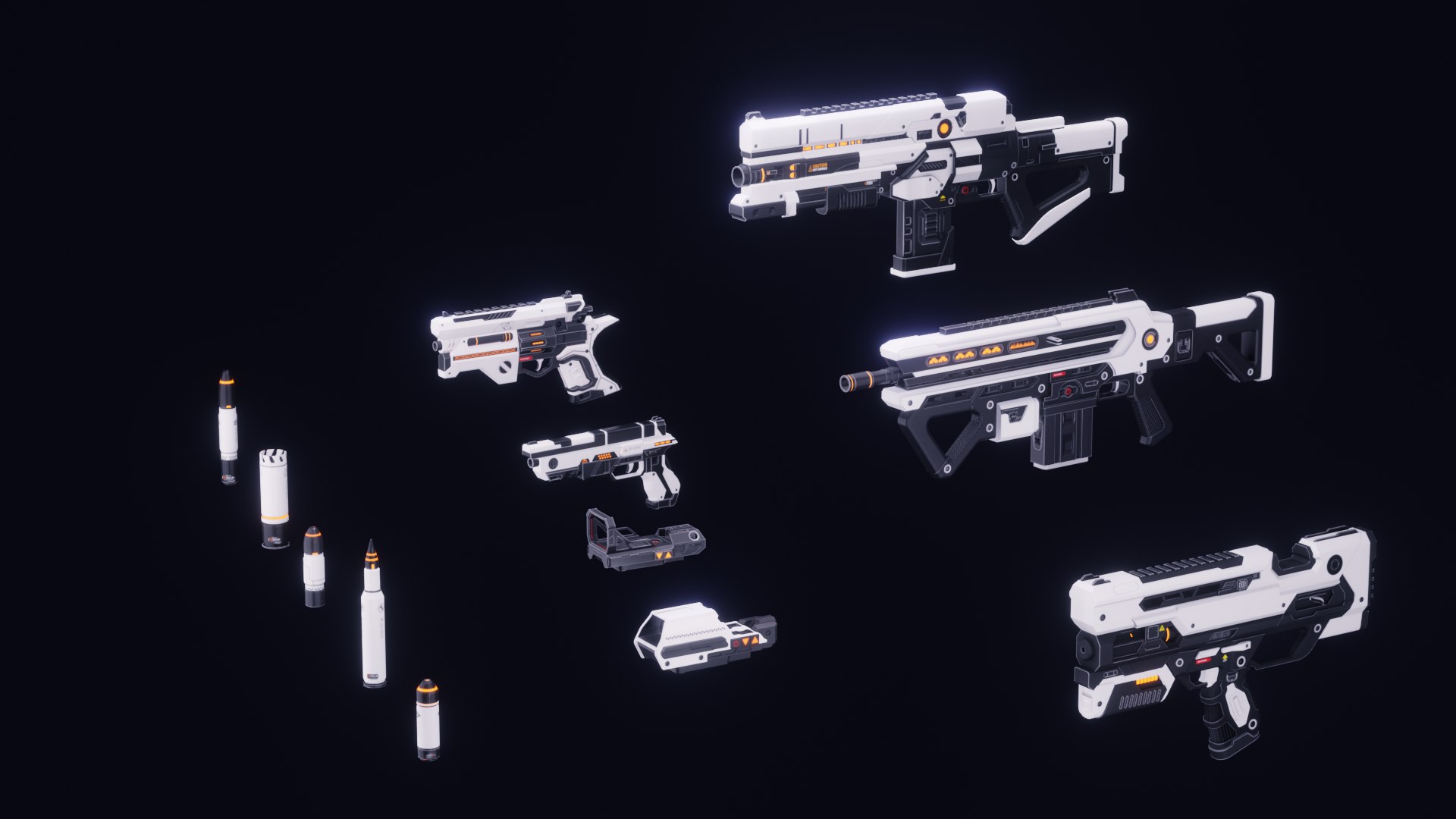 3D Scifi Weapons Collection Model - TurboSquid 2162467